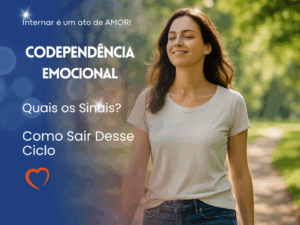 Mulher caminhando em parque arborizado, simbolizando autocuidado e equilíbrio emociona